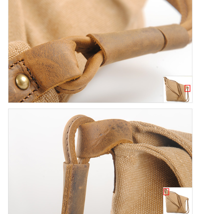 Bolso Retro de Tela con Correa Cruzada - Image 6