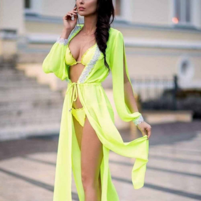 Blusa de Encaje Manga Larga con Abertura y Cordones para Mujer - Image 15