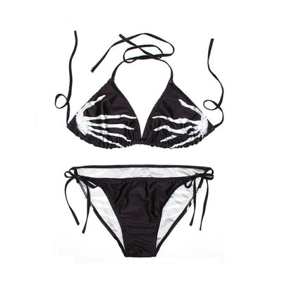 Traje de Baño Personalizado 3D con Diseño Calavera - Bikini de Playa Única - Image 3