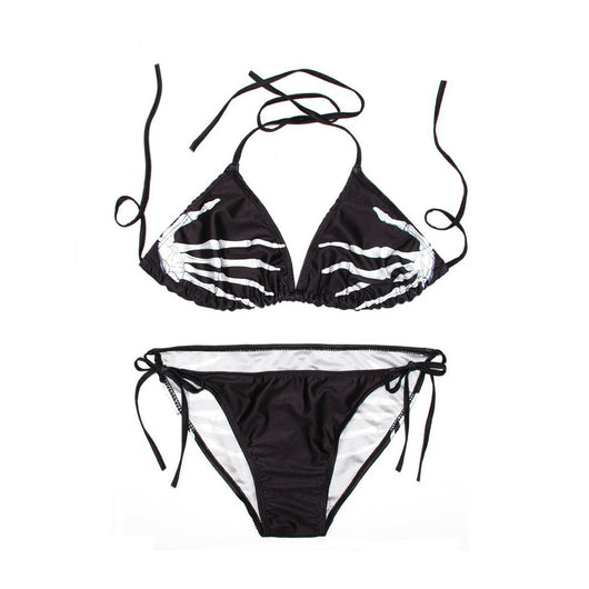 Traje de Baño Personalizado 3D con Diseño Calavera - Bikini de Playa Única - Image 3
