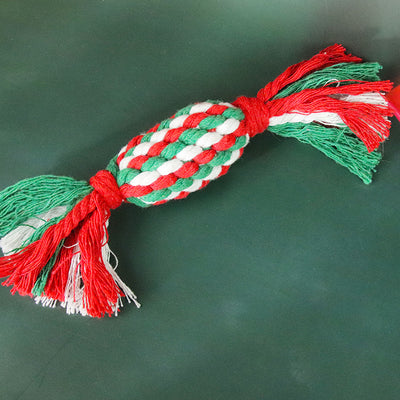 Juego de Juguetes Navideños de Cuerda para Perros - Mordedor Resistente y Limpiador de Dientes - Image 4