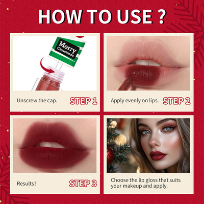 Set de Gloss Labial Líquido Rojo Intenso - Image 7