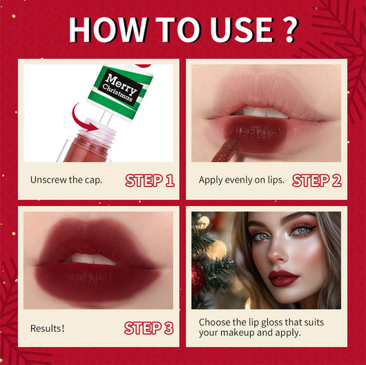 Set de Gloss Labial Líquido Rojo Intenso - Image 7