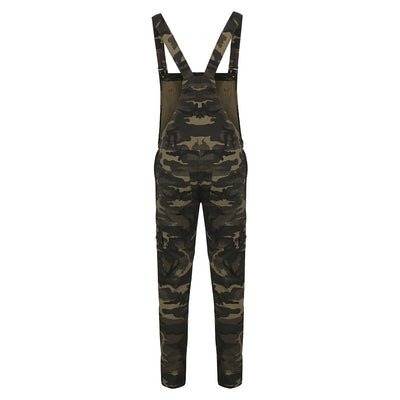 Pantalón Overall con Tirantes en Camuflaje - Image 4