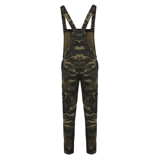 Pantalón Overall con Tirantes en Camuflaje - Image 4