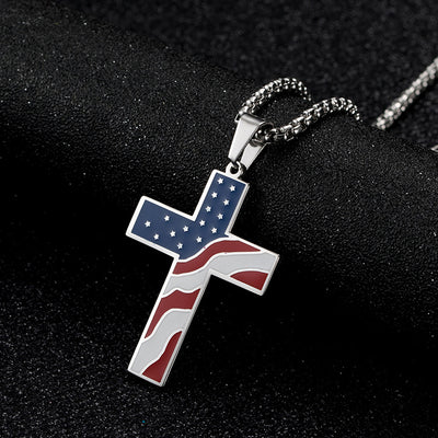 Collar Patriótico con Cruz y Bandera - Image 7