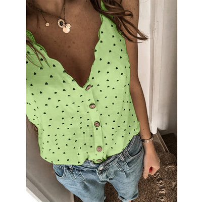 Top Halter Estampado de Lunares - Image 9