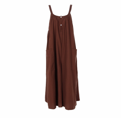 Mono Lino Mujer Tirantes Piernas Anchas Verano Tallas Grandes