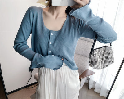 Cardigan Corto Tejido para Mujer - Image 9