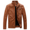 Chaqueta de Cuero para Hombre con Forro de Terciopelo