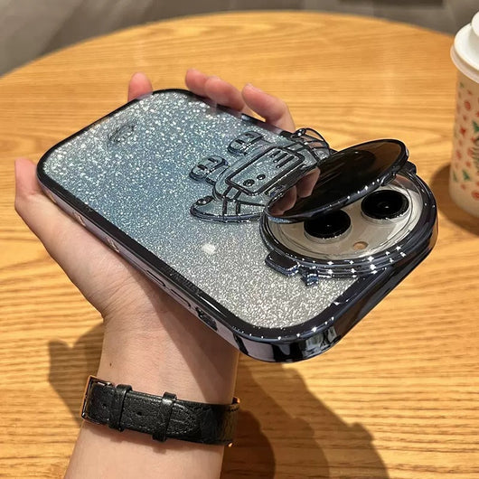 Funda Astronauta Brillo con Soporte de Cámara para iPhone 14, 13, 12, 11 Pro Max - Protección Invisible - Image 9