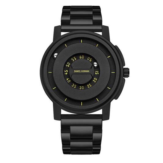 Reloj Deportivo Magnético para Hombre con Banda de Acero y Tecnología de Levitación