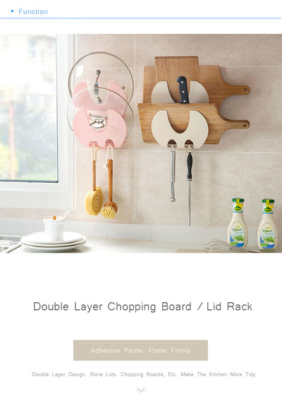 Organizador de Cocina Montado en Pared con Ganchos Multiusos - Image 4