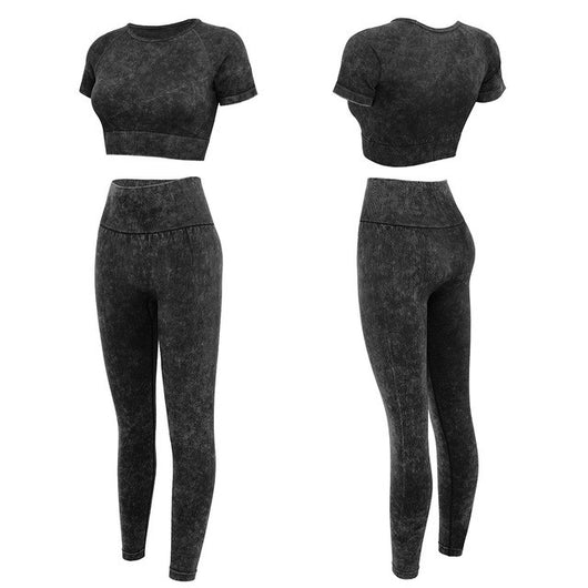 Conjunto Deportivo Yoga Mujer Seamless - Pantalón y Top Fashion - Image 12