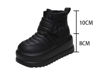 Zapatillas Plataforma Gruesa Antideslizantes con Forro Térmico para Mujer - Image 7