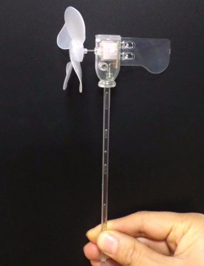 Generador Eólico DIY con Motor DC y Aspas LED - Turbina de Viento Pequeña - Image 4