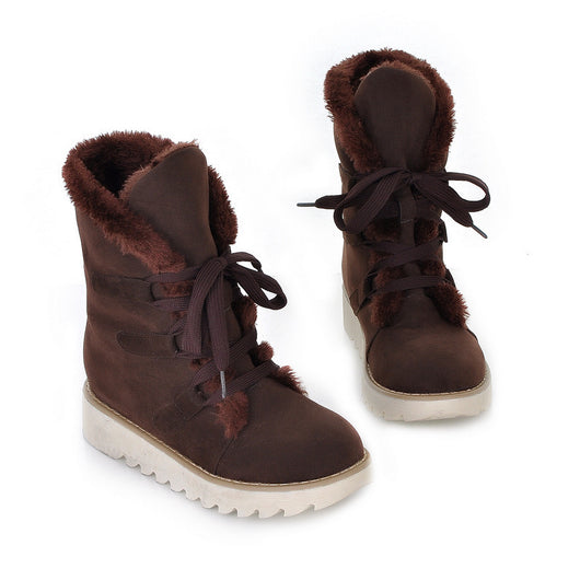 Botas Cálidas para Nieve con Cordones - Botines Impermeables - Image 5