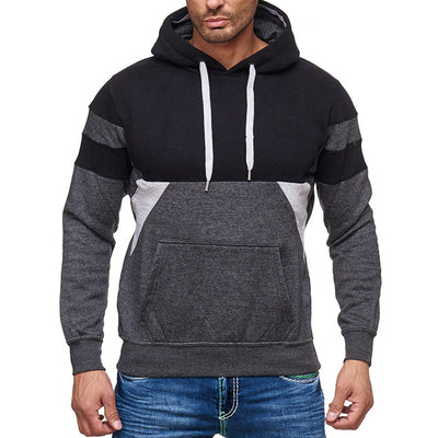 Sudadera Holgada con Combinación de Colores para Hombre - Image 4