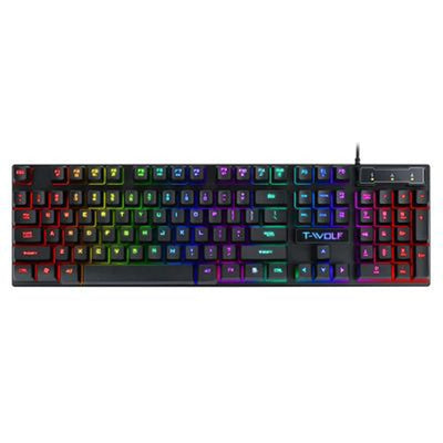 Teclado Gaming USB Luminoso con Teclas Flotantes - Image 6