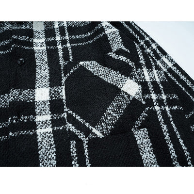 Camisa Cuadros Oversize con Hombros Caídos - Estilo Urbano Moderno - Image 5