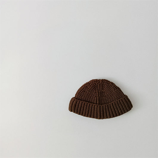 Gorro Tejido para Bebé con Puños Acanalados en Colores Sólidos - Image 13