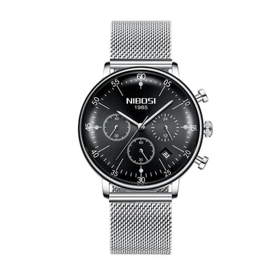 Reloj de Pareja Nibosi con Correa Malla - Cuarzo Elegante - Image 15