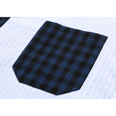 Camisa de Cuadros y Patchwork a Rayas - Image 4