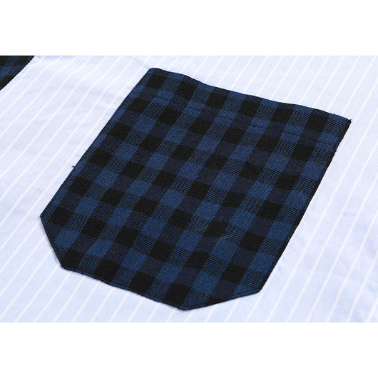 Camisa de Cuadros y Patchwork a Rayas - Image 4