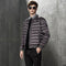 Chaqueta Acolchada Corta Hombre con Cuello Béisbol