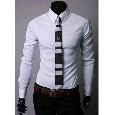 Camisas Ajustadas para Hombre con Diseño de Cuadros y Rayas Premium - Image 10