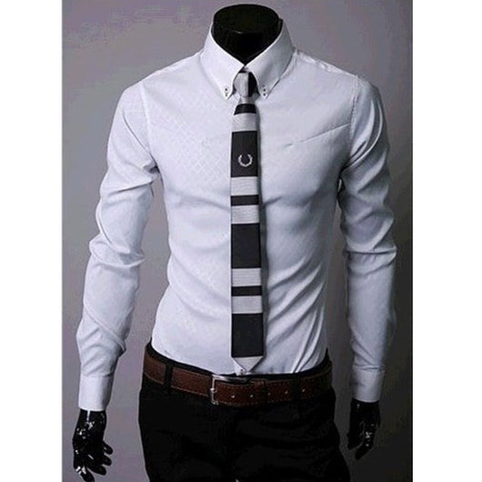 Camisas Ajustadas para Hombre con Diseño de Cuadros y Rayas Premium - Image 10