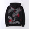 Sudadera Bordada con Diseños Tatuaje - Chaqueta de Algodón Estilo Urbano