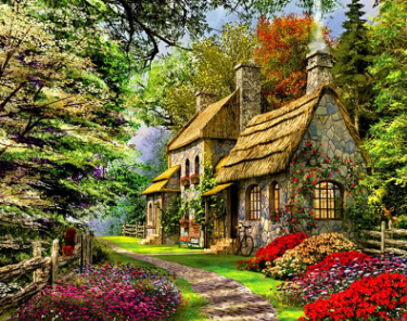 Pintura por Números - Casa en el Bosque