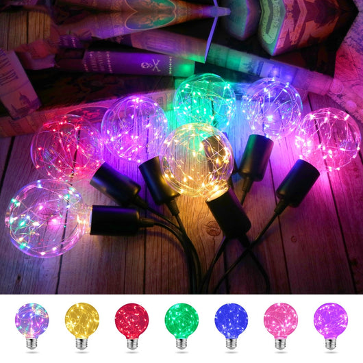 Bombilla LED de Vidrio con Filamento de Cobre