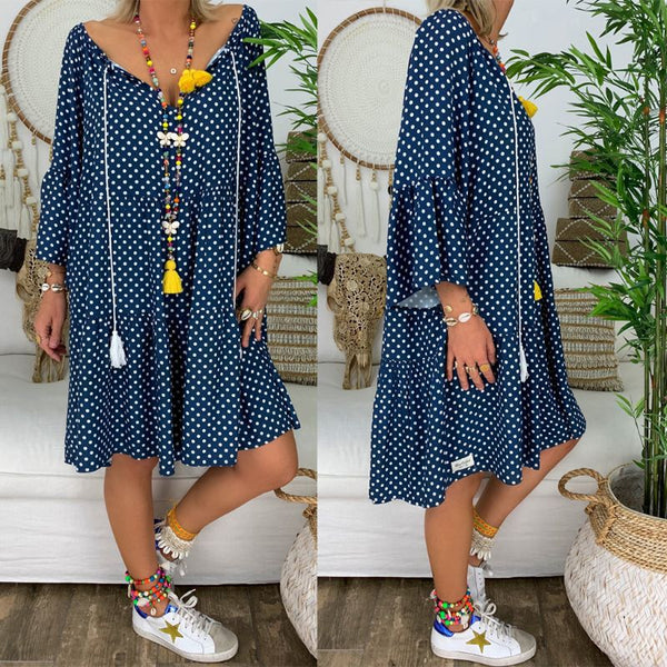 Blusa Playera con Mangas Estampadas y Volantes