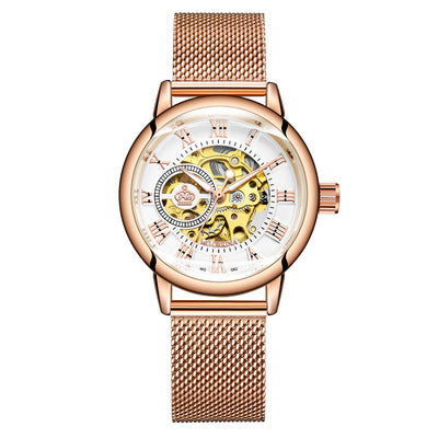 Reloj Mecánico Automático con Esfera Translúcida Luminosa