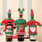 Set de Fundas Navideñas para Botellas de Vino con Bordado Cartoon