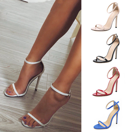 Sandalias de Tacón Fino Elegantes para Mujer