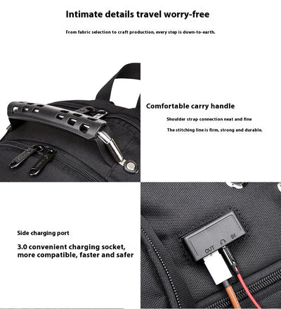 Mochila Escolar de Gran Capacidad Impermeable con Puerto de Carga y Compartimento para Auriculares - Image 17