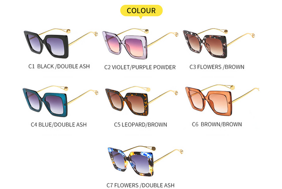 Gafas de Sol Cuadradas con Perla