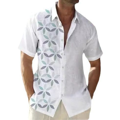 Camisa de Rayas para Hombre - Manga Corta Estilo Playa - Image 5