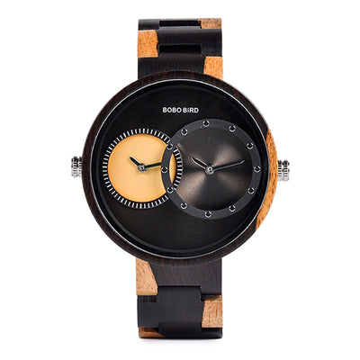 Reloj de Madera BOBO BIRD para Hombre - Doble Zona Horaria - Image 13
