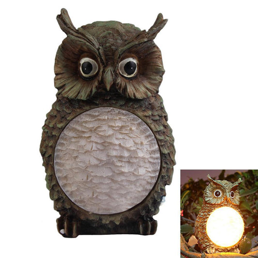 Lámpara Decorativa Búho Solar para Exterior