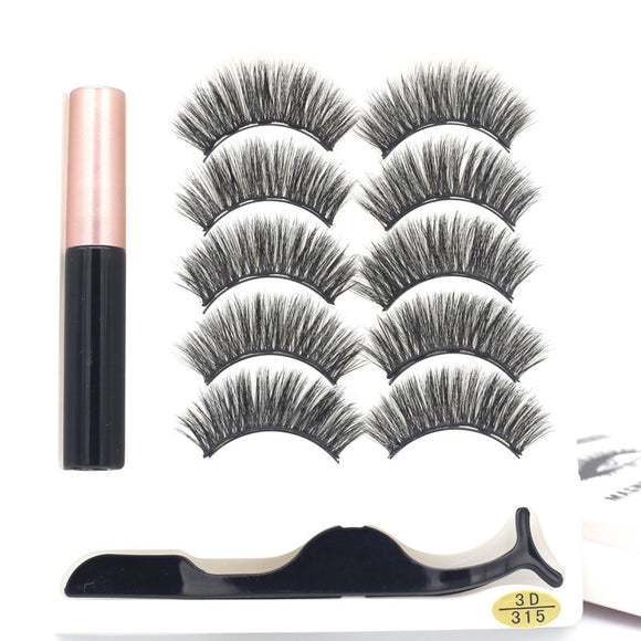 Set de 5 Pares de Pestañas Magnéticas Reutilizables