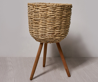 Macetero de Pie en Fibra Natural - Decoración Elegante para Interiores - Image 17