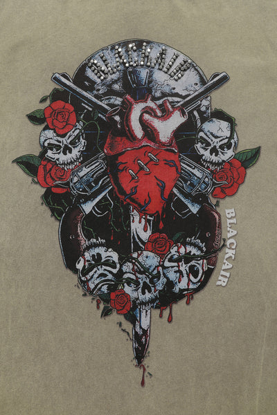 Playera Manga Larga Calavera Dark Demon para Hombre - Image 27