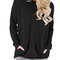 Playera Manga Larga Cuello Redondo con Bolsillo y Detalles Decorativos para Mujer
