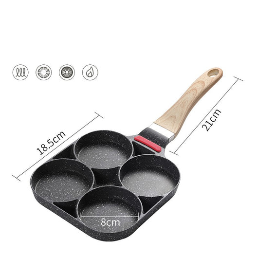 Sartén Antiadherente para Huevos Fritos con 4 Cavidades y Fondo Plano - Image 5