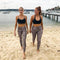 Leggings Push Up Estampado Leopardo Cintura Alta Fitness