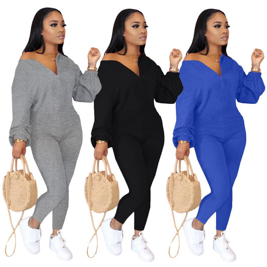 Jumpsuit Casual Holgado para Mujer con Hombros Caídos
